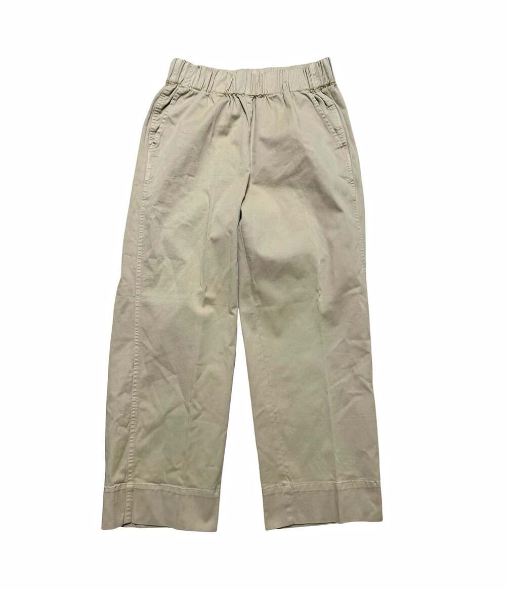 J.Crew Womens Beige Solid Stretch Cotton Elastane Pants Size S Regular
